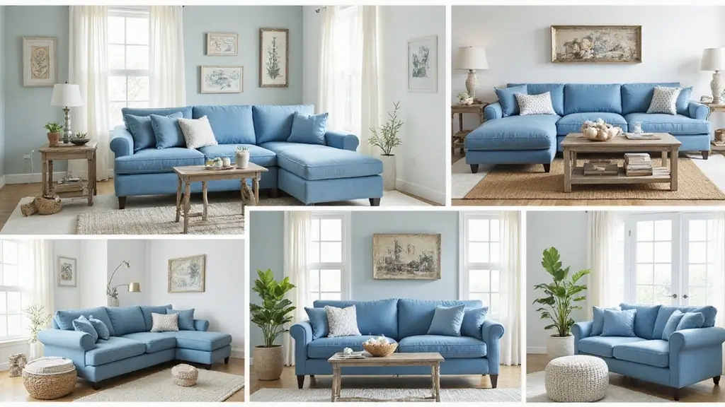 27 Blue Sofa Living Room Ideas That Feel Cool and Relaxed