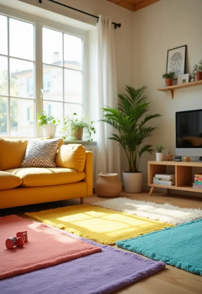 27 Kid-Friendly Living Room Decor Ideas That Balance Style and Function - 21. Soft, Non-Toxic Play Mats