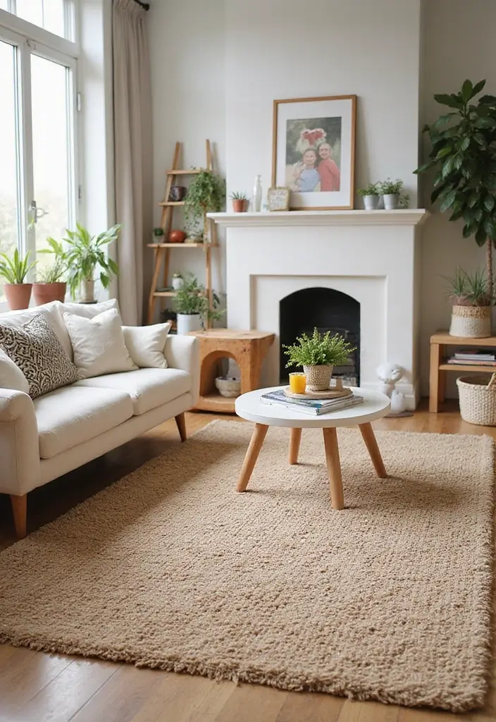 27 Kid-Friendly Living Room Decor Ideas That Balance Style and Function - 4. Durable Rugs