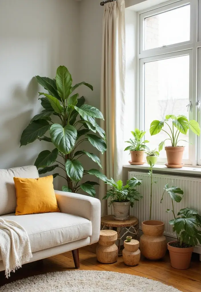 27 Kid-Friendly Living Room Decor Ideas That Balance Style and Function - 6. Nature-Inspired Decor