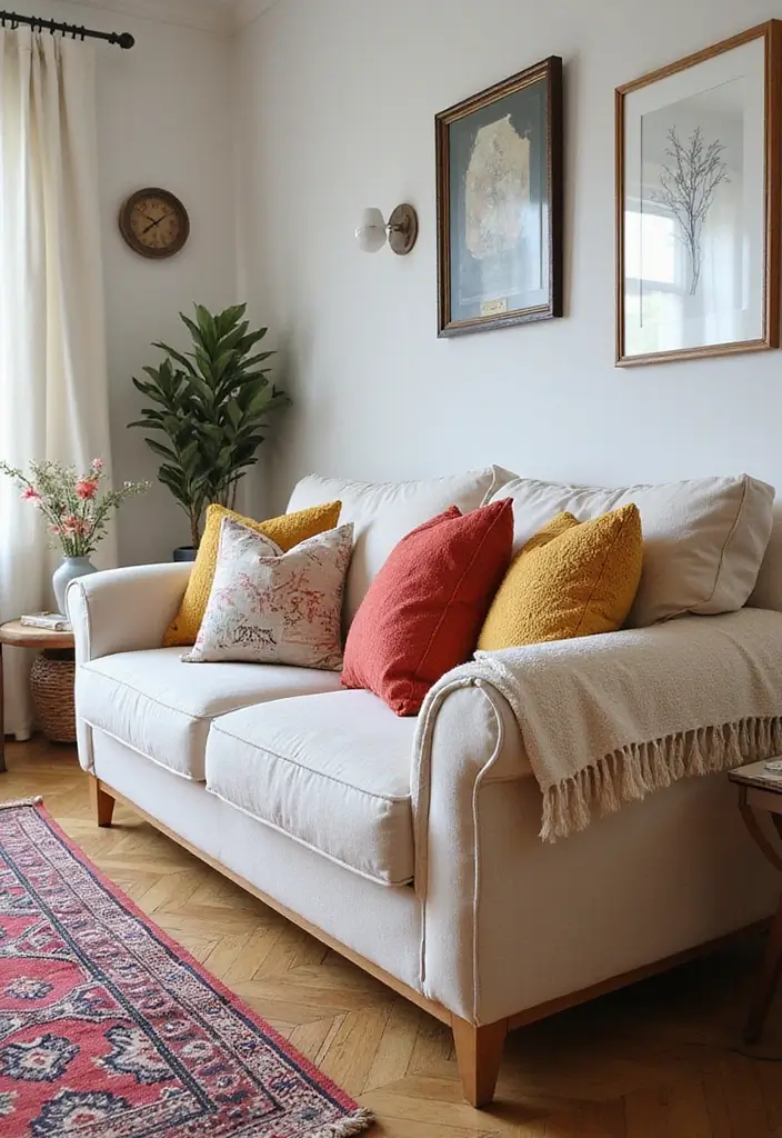 27 Kid-Friendly Living Room Decor Ideas That Balance Style and Function - 7. Stylish Sofa with Washable Covers