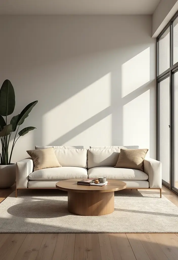 27 Living Room Neutral Ideas That Feel Calm and Timeless - 12. Elegant Minimalism