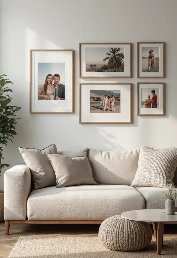 27 Living Room Neutral Ideas That Feel Calm and Timeless - 27. Personal Touches