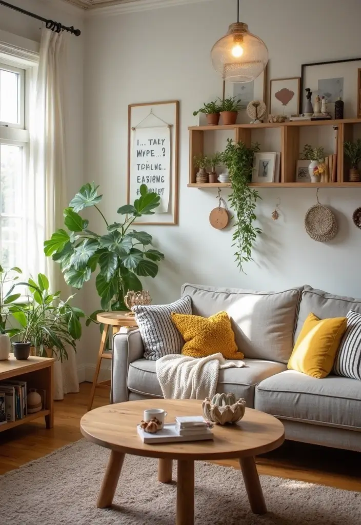 27 Living Room Sitting Area Ideas That Create a Cozy Conversation Space - 27. A Personal Refresh with DIY Projects