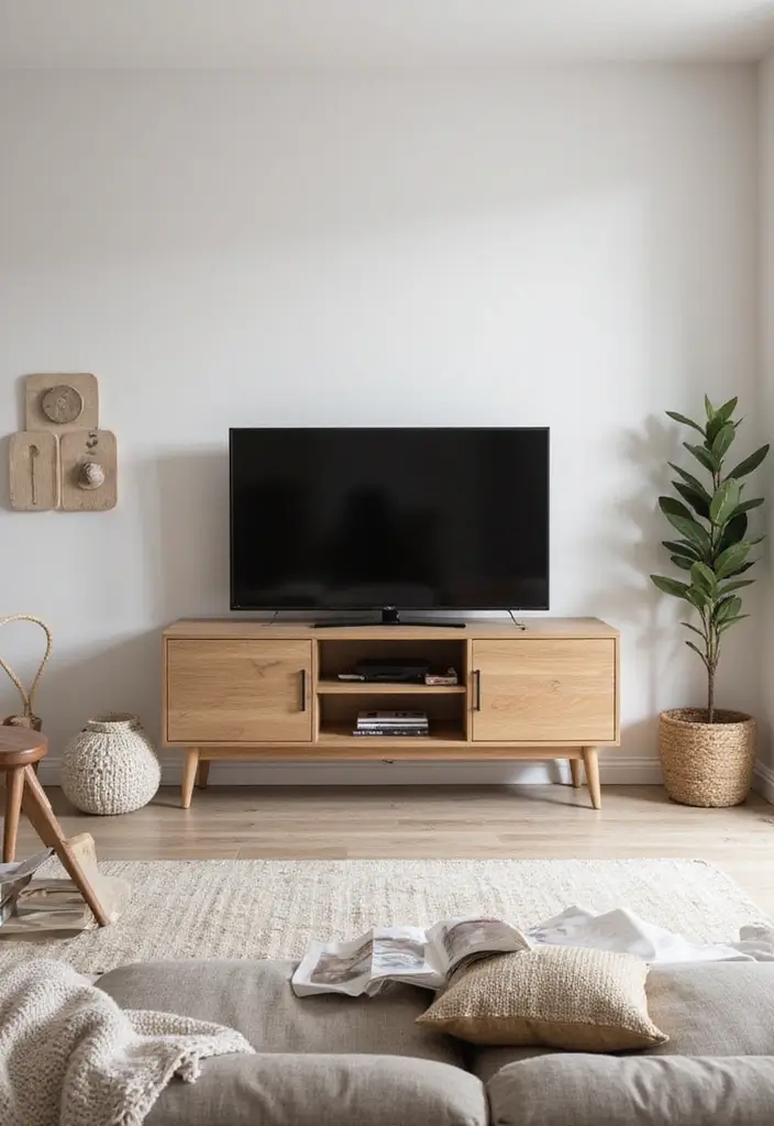 27 Living Room TV Unit Designs That Look Clean and Organized - 1. Scandinavian Elegance