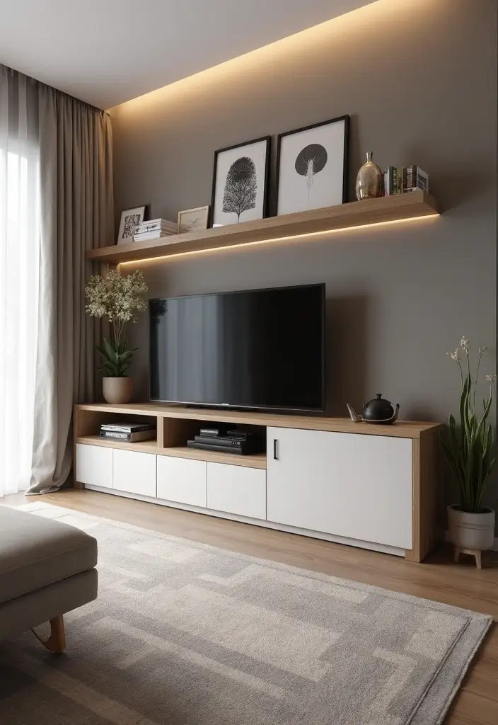 27 Living Room TV Unit Designs That Look Clean and Organized - 12. Compact Corner Units