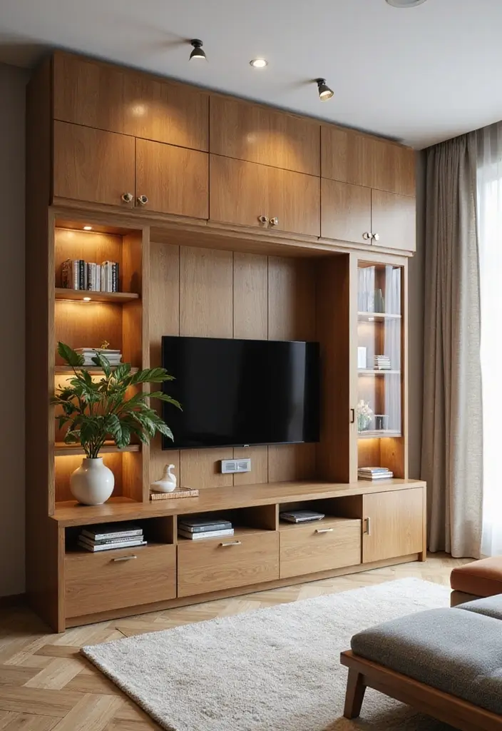 27 Living Room TV Unit Designs That Look Clean and Organized - 21. Modular Designs