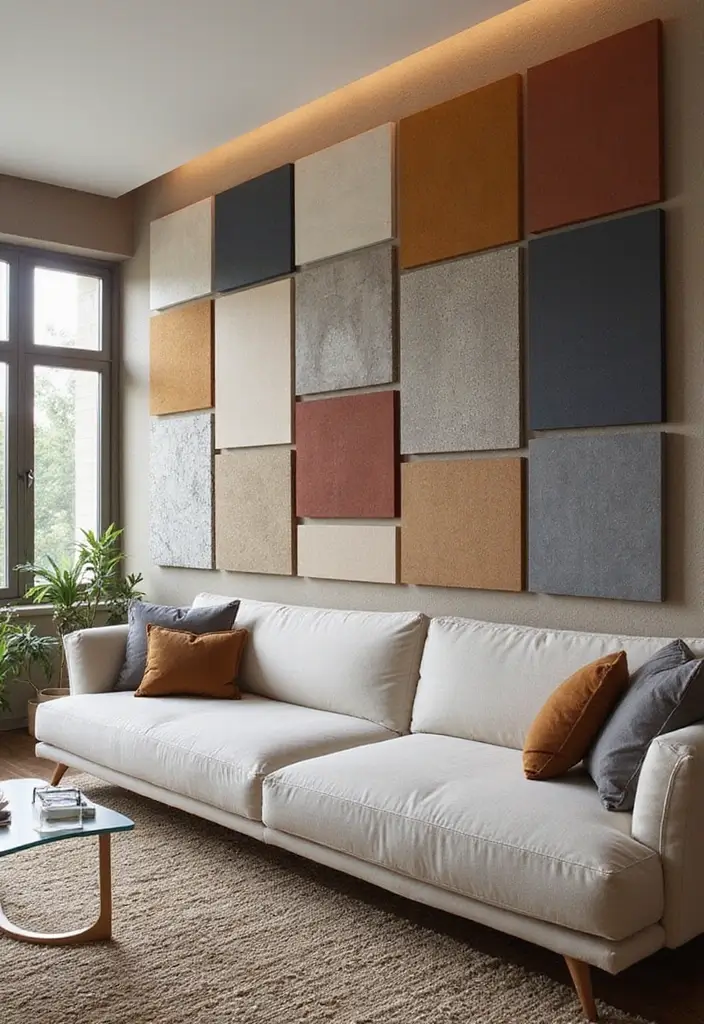 27 Living Room Wall Ideas That Make a Statement - 18. Customizable Wall Panels
