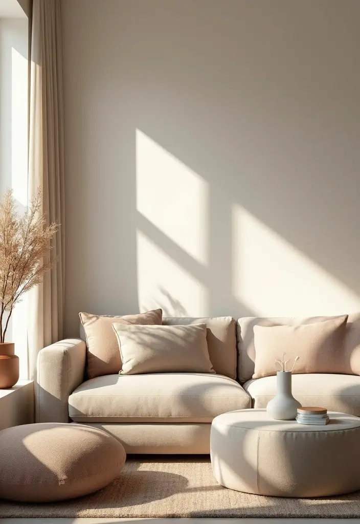 27 Living Room Wall Ideas That Make a Statement - 19. The Power of Neutrals