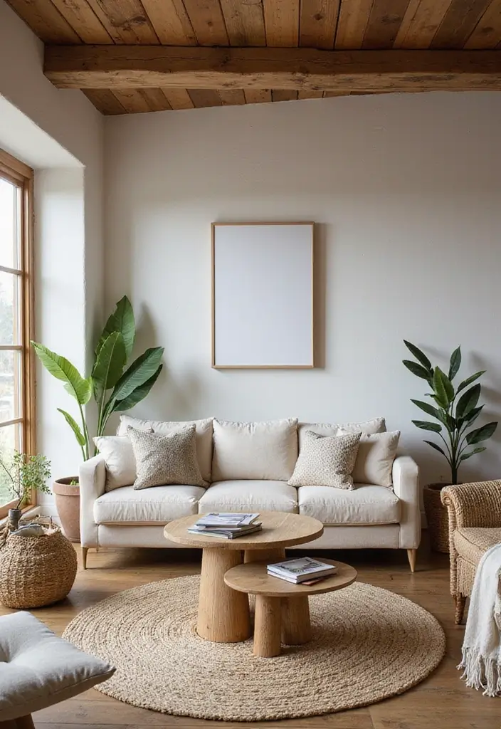 27 Neutral Boho Living Room Ideas That Feel Balanced and Calm - 12. Sustainable Materials