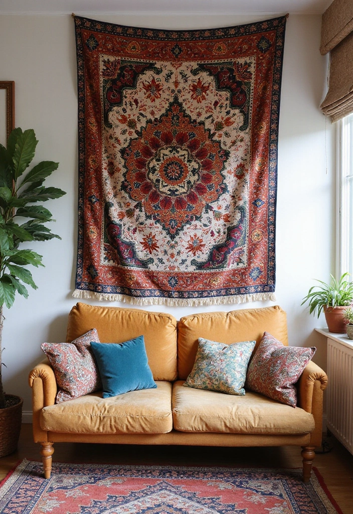 27 Neutral Boho Living Room Ideas That Feel Balanced and Calm - 18. Boho Wall Art
