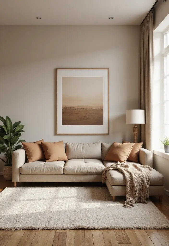 27 Neutral Boho Living Room Ideas That Feel Balanced and Calm - 3. Earthy Color Palette