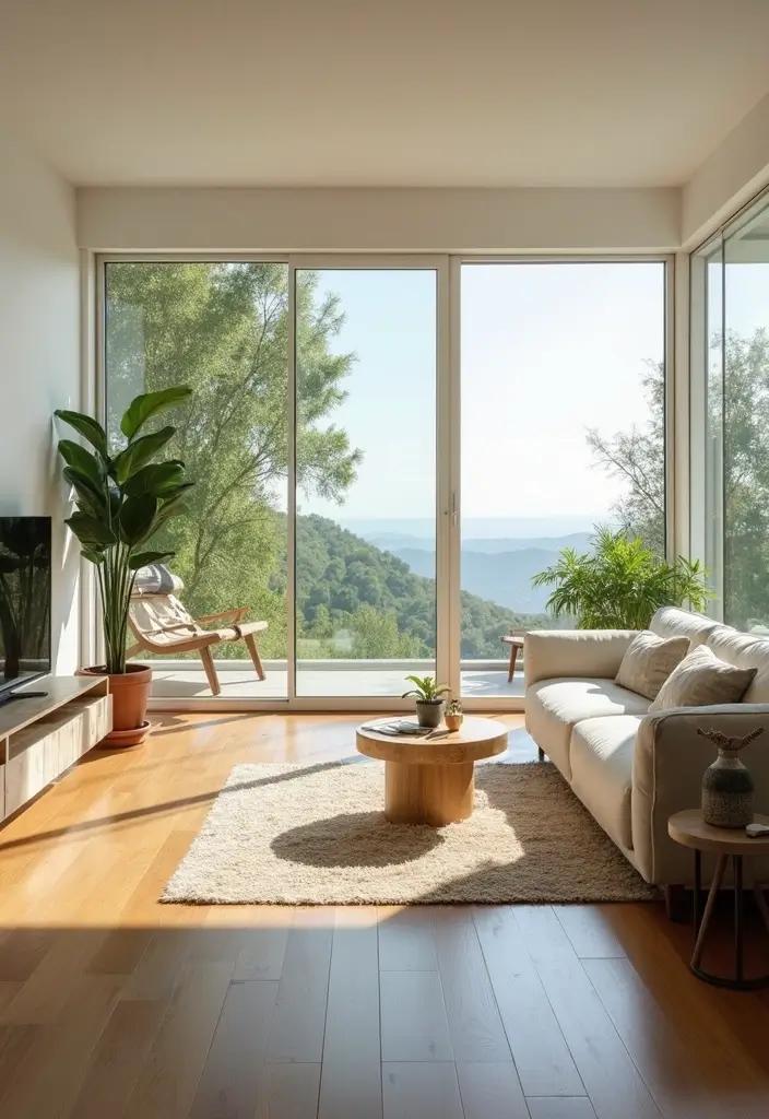 27 Picture Windows Living Room Ideas That Bring in Natural Light - 14. Expansive Open Spaces