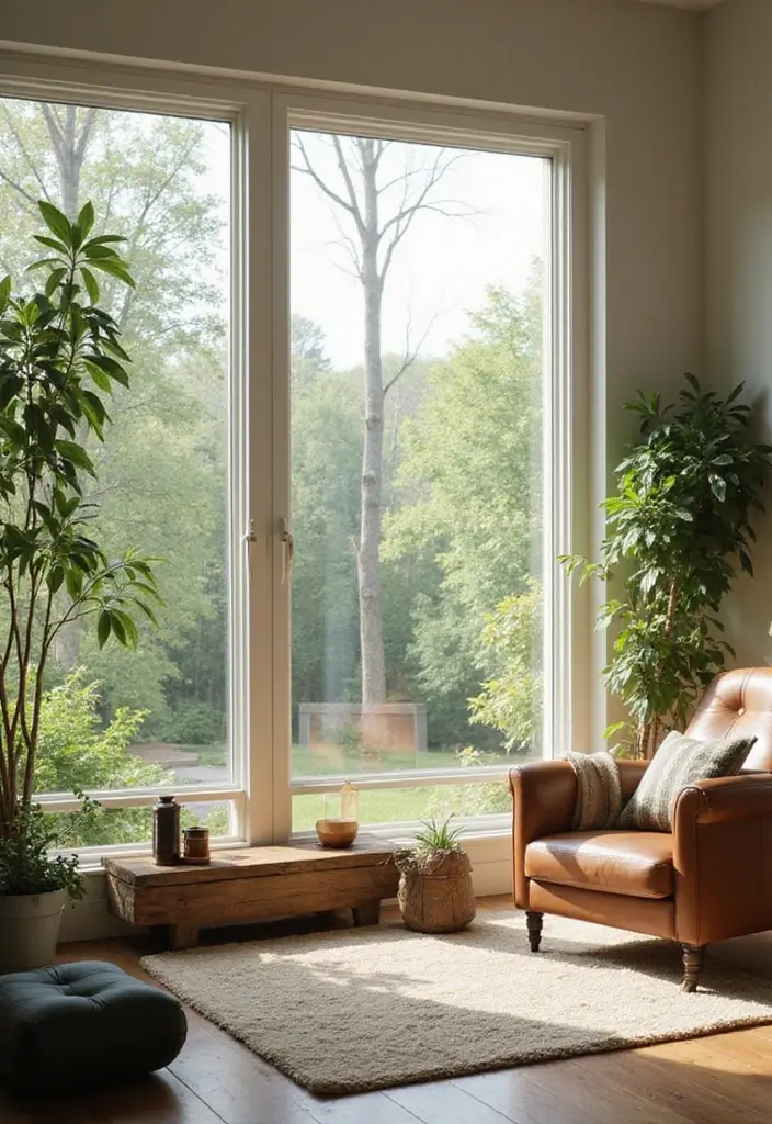 27 Picture Windows Living Room Ideas That Bring in Natural Light - 21. Eco-Friendly Window Seals
