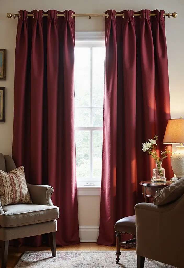 27 Ultra Luxury Living Room Ideas That Exude Glamour and Elegance - 1. Sustainable Silk Drapes