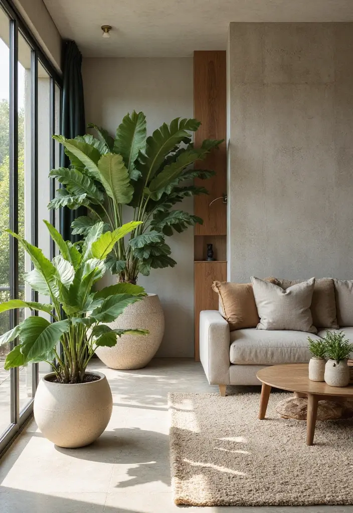 27 Ultra Luxury Living Room Ideas That Exude Glamour and Elegance - 4. Biophilic Design Elements