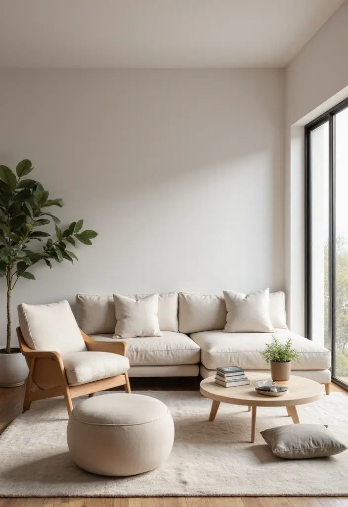 27 Ultra Luxury Living Room Ideas That Exude Glamour and Elegance - 9. Minimalist Elegant Decor