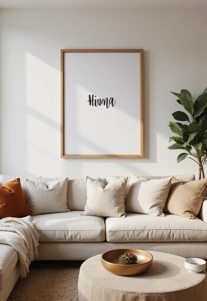 27 Wall Decor Design Living Room Ideas That Add Personality - 24. Personalized Name Art