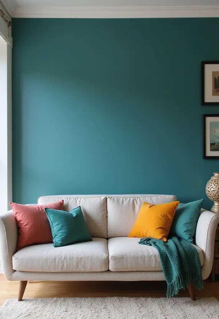 27 Wall Inspiration Living Room Ideas That Spark Creativity - 2. Bold Accent Walls