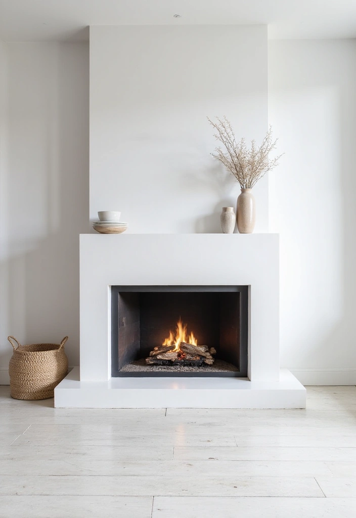 27 White Living Room Ideas That Feel Bright and Airy - 15. Cozy Fireplaces