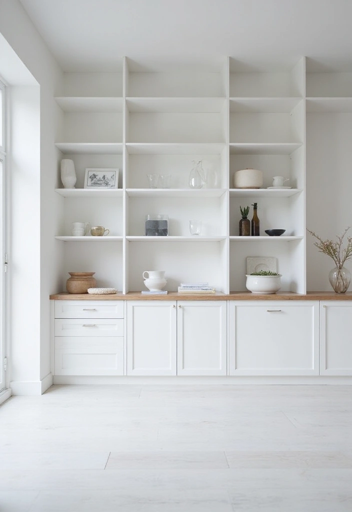 27 White Living Room Ideas That Feel Bright and Airy - 18. Sleek Built-ins