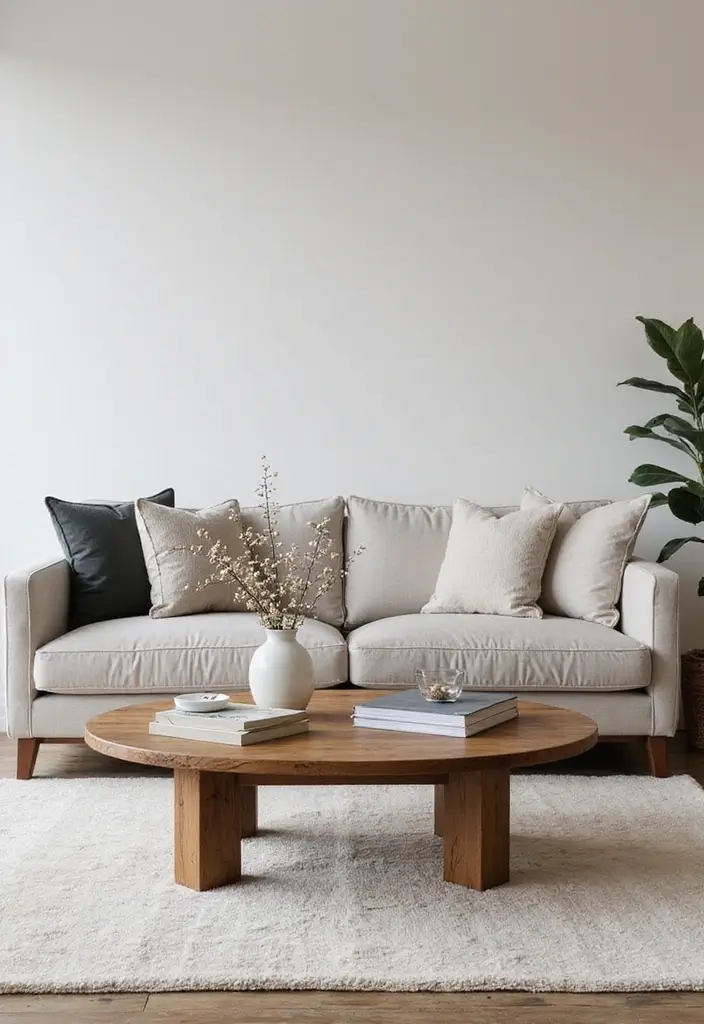 28 Cream and Grey Living Room Ideas That Feel Neutral and Cozy - 10. Stylish Coffee Table Choices