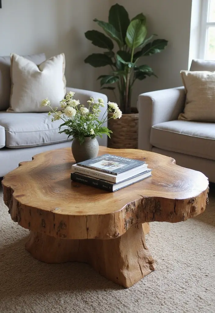 28 Fairycore Living Room Ideas That Feel Dreamy and Whimsical - 17. Unique Coffee Tables