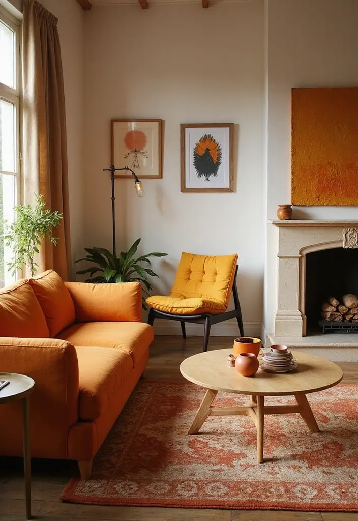 28 Fall Decor for Living Room Ideas That Feel Seasonal and Warm - 1. Warm Color Palettes