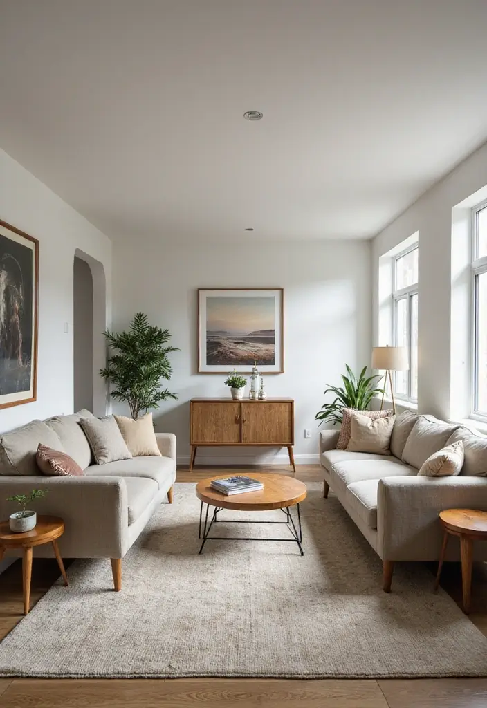 28 Huge Living Room Ideas That Feel Open and Inviting - 11. Keep Furniture Arrangement Open