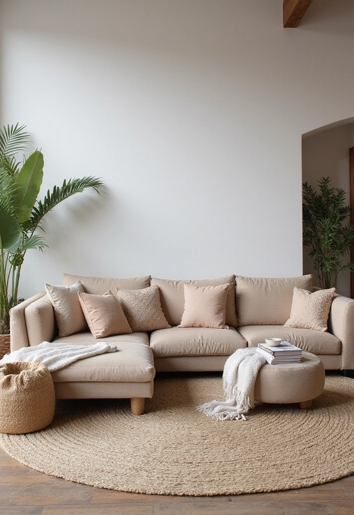 28 Huge Living Room Ideas That Feel Open and Inviting - 15. Add Soft Textures for Comfort
