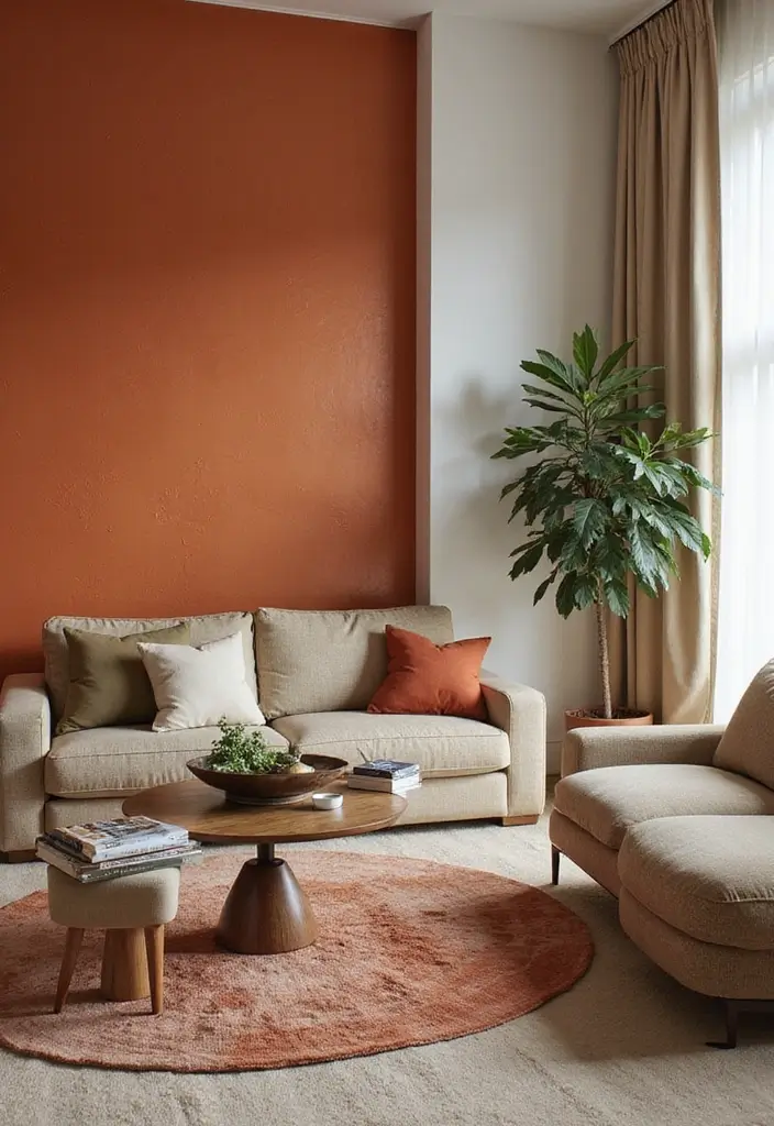 28 Huge Living Room Ideas That Feel Open and Inviting - 22. Use Accent Walls Wisely