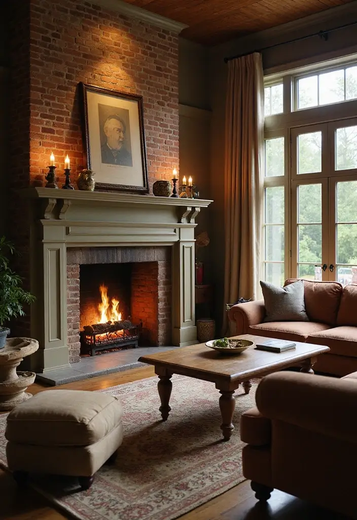 28 Huge Living Room Ideas That Feel Open and Inviting - 28. Add a Cozy Fireplace