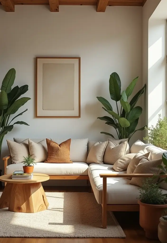 28 Huge Living Room Ideas That Feel Open and Inviting - 8. Integrate Natural Elements