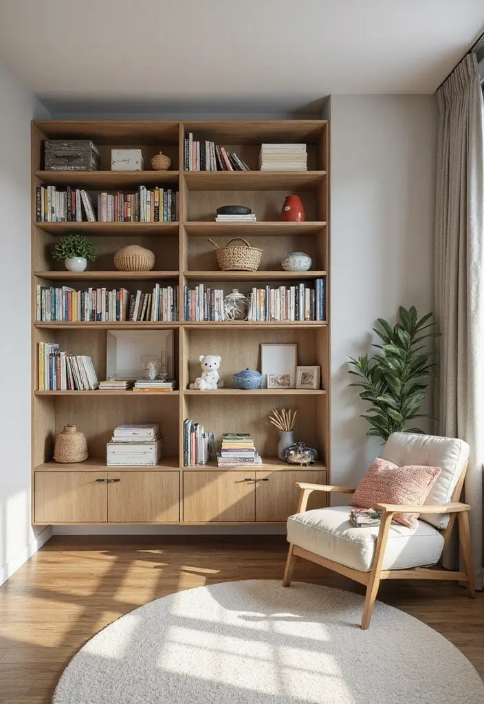 28 Kid Friendly Living Room Ideas That Are Durable and Stylish - 28. Functional Wall Units