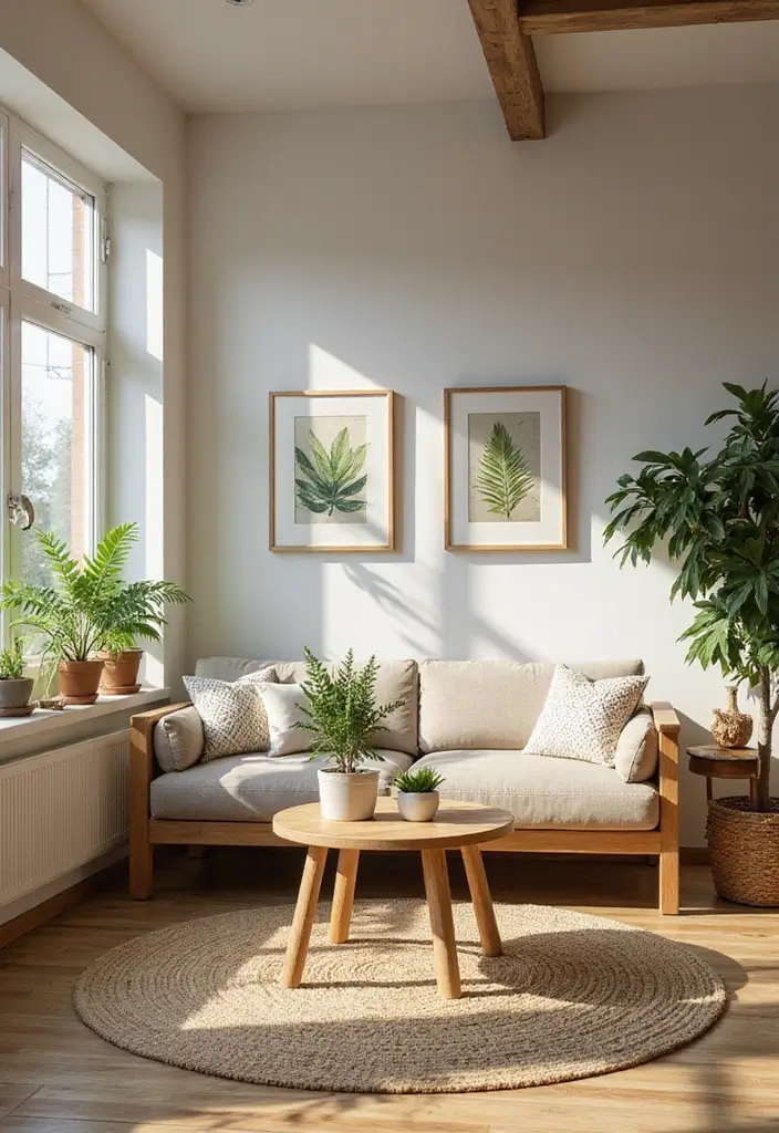 28 Kid Friendly Living Room Ideas That Are Durable and Stylish - 9. Nature-Inspired Decor