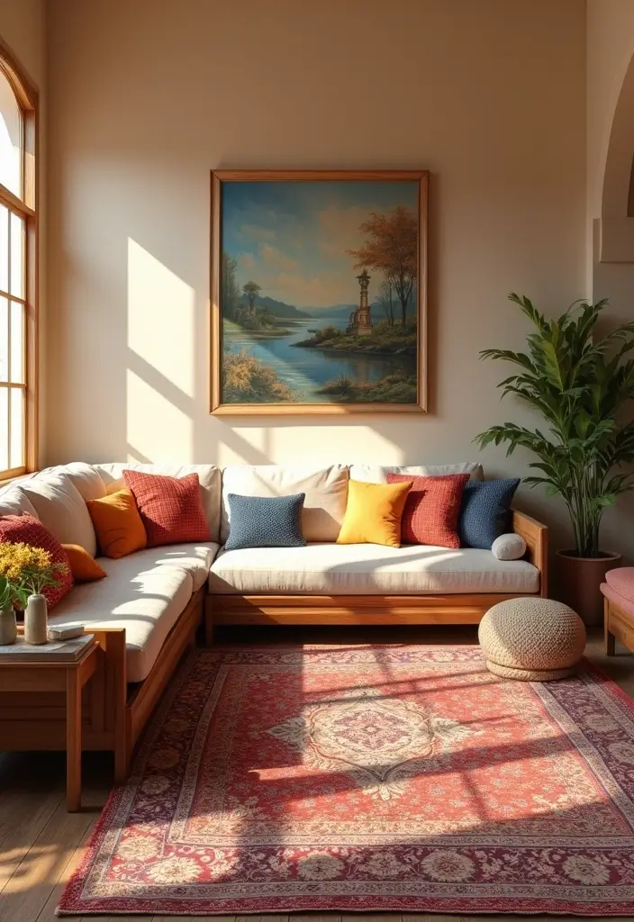 28 Living Room Wall Color Ideas Indian Style That Add Warmth and Depth - 6. Soft Beige