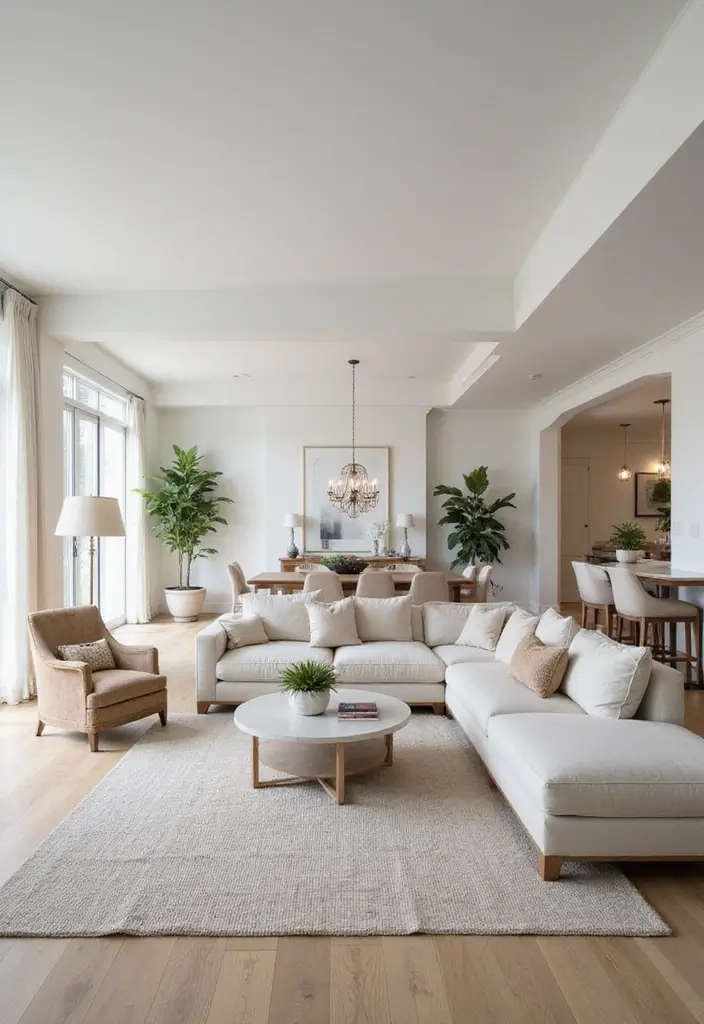 28 Loft Living Room Ideas That Feel Open and Urban - 1. Embrace Open Concept Living