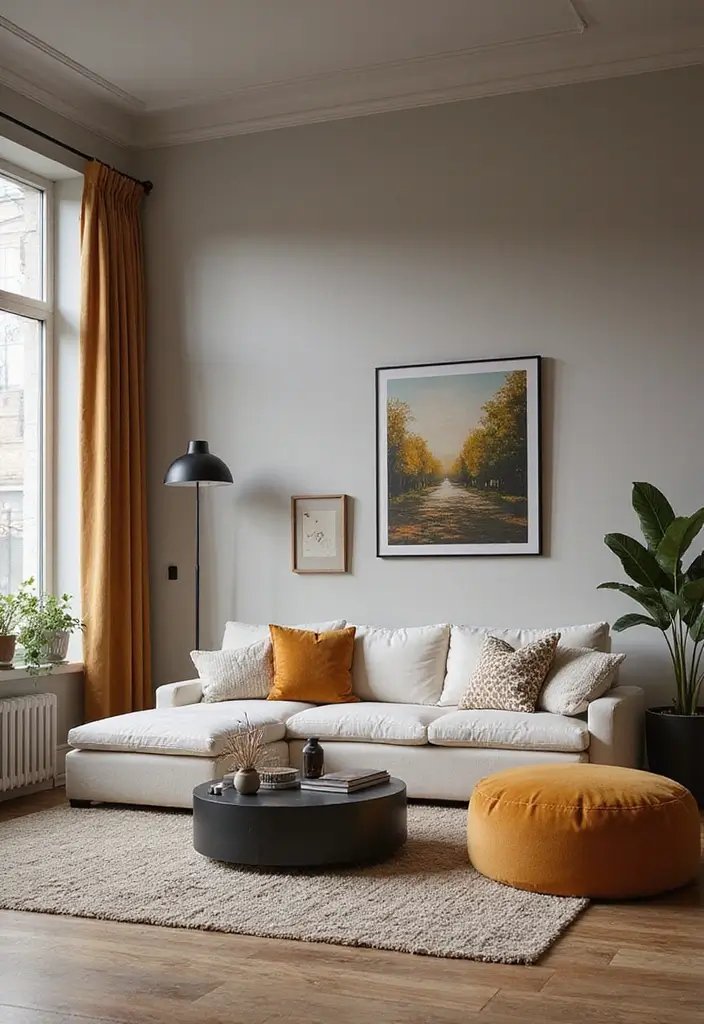 28 Loft Living Room Ideas That Feel Open and Urban - 10. Refined Color Schemes