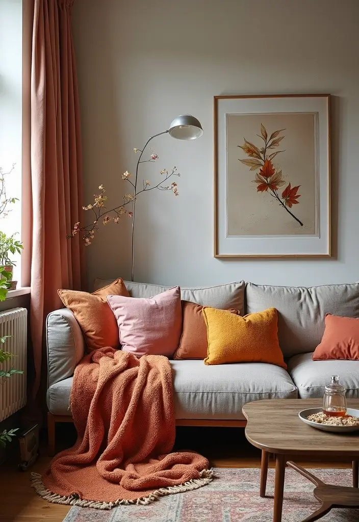 28 Loft Living Room Ideas That Feel Open and Urban - 22. Seasonal Decor Changes