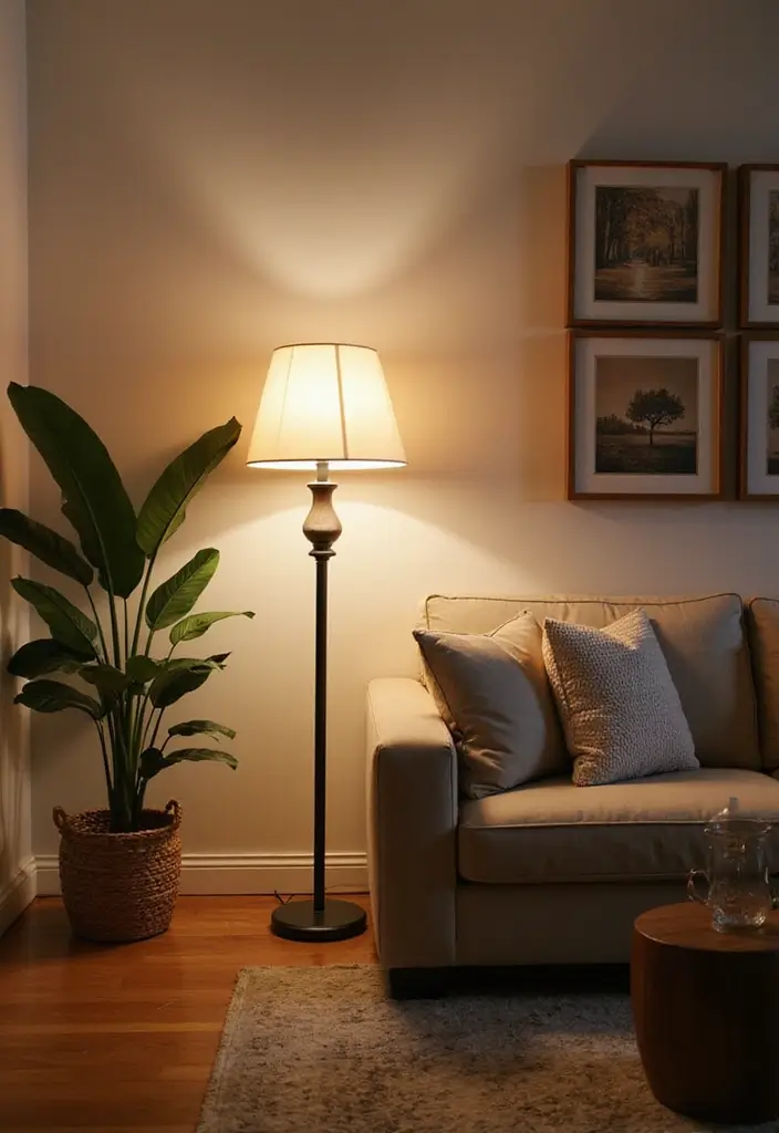 28 Modern Cozy Living Room Ideas That Feel Warm and Inviting - 21. Choose Practical Yet Stylish Lighting