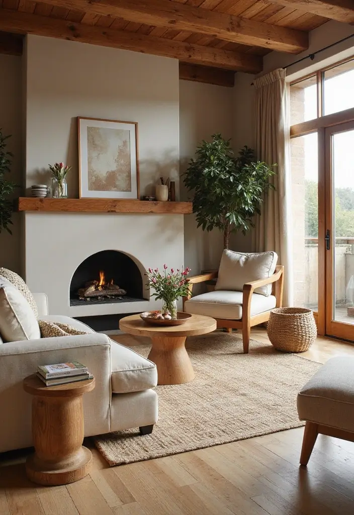 28 Modern Cozy Living Room Ideas That Feel Warm and Inviting - 22. Celebrate the Beauty of Wood