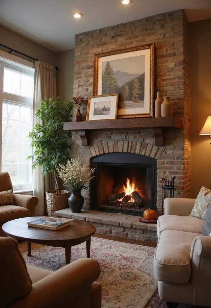 28 Modern Cozy Living Room Ideas That Feel Warm and Inviting - 26. Incorporate A Cozy Fireplace