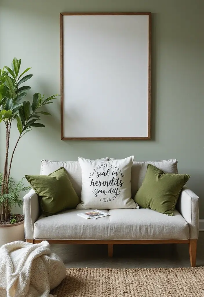 28 Moss Green Living Room Ideas That Feel Earthy and Elegant - 27. Customized Decor