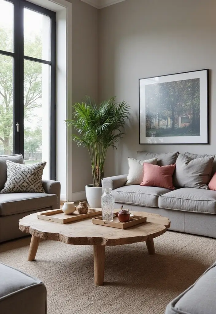 28 Red and Black Living Room Ideas That Feel Bold and Dramatic - 23. Unique Coffee Tables