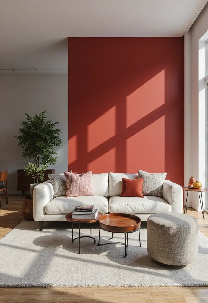 28 Red and Black Living Room Ideas That Feel Bold and Dramatic - 25. Open-Concept Living Spaces