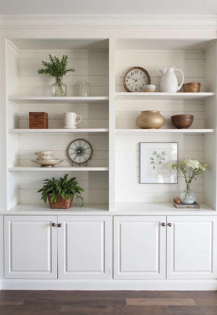 28 Slat Wall Ideas Living Room That Add Modern Texture - 3. Slat Wall with Built-in Shelves