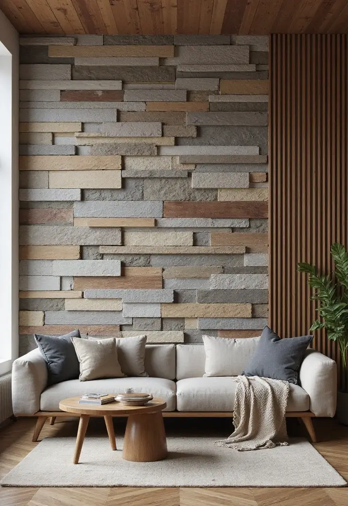28 Slat Wall Ideas Living Room That Add Modern Texture - 4. Textured Slat Wall