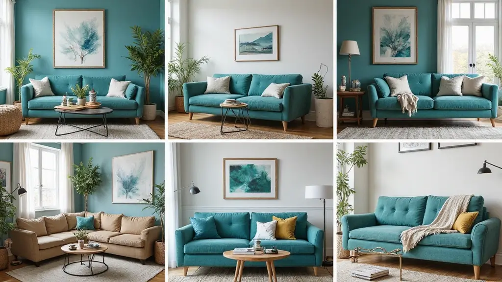 28 Teal Sofa Living Room Ideas That Feel Playful and Modern