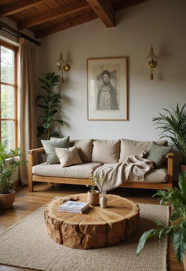 28 Western Living Room Decorating Ideas for Ranch Style Interiors That Feel Authentic - 6. Natural Wood Furniture