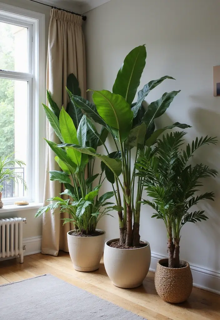 29 Dream Living Room Luxury Ideas That Feel Opulent and Modern - 21. Embracing Nature with Indoor Plants